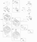 Air Cleaner Exhaust System Diagram and Parts List for 083132-0130-B1  Briggs and Stratton Engine